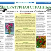 ЛИТСТРАНИЦА. Издание “Новозыбковские вести”, 2019.08.27