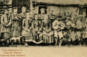 Малороссийские крестьяне. С фотографии середины 19-го в.