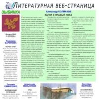 ЛИТСТРАНИЦА “ЗЫБИНКА”. Интернет-издание №45, 2026.01.31